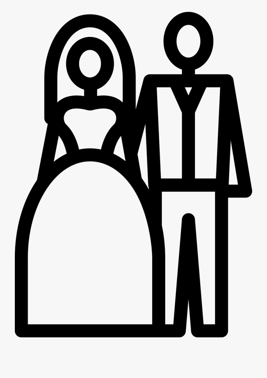 Marriage Icon, Transparent Clipart