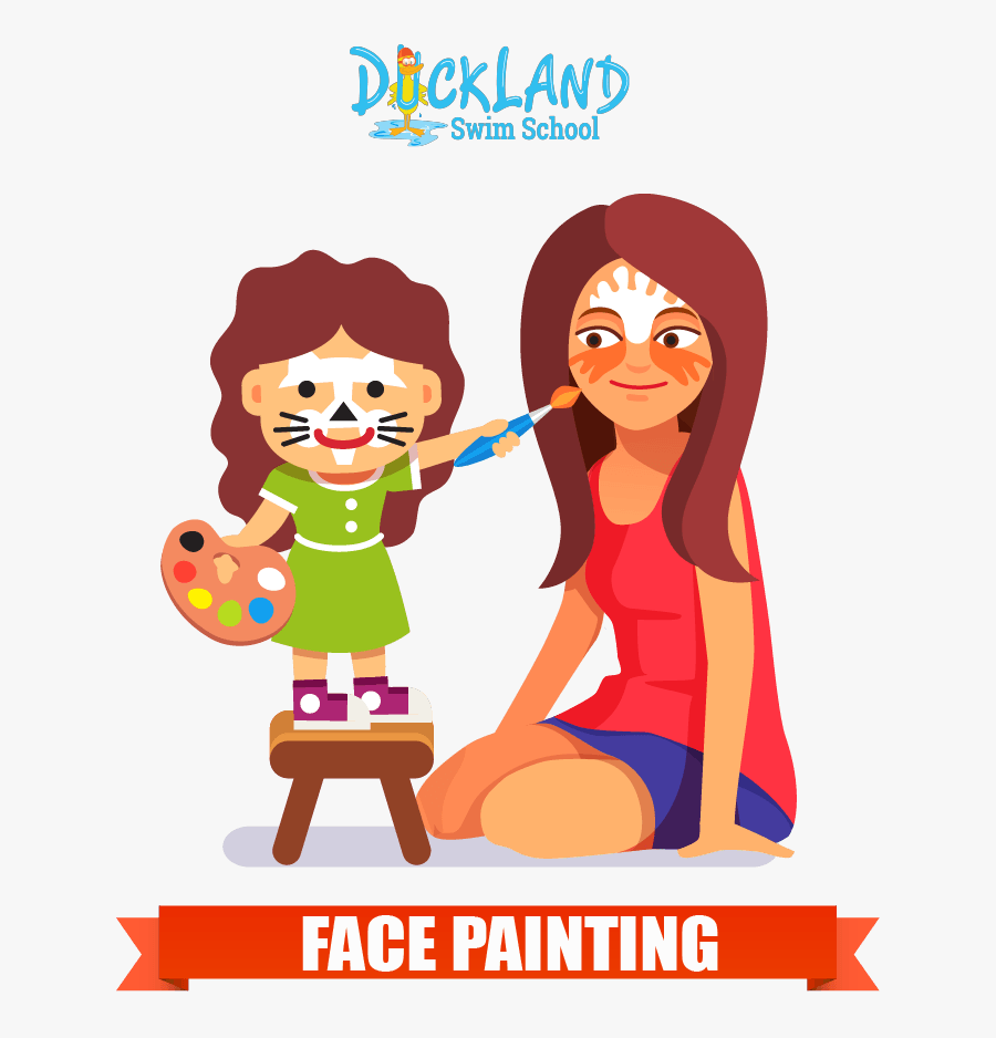 Face Painting Drawing, Transparent Clipart