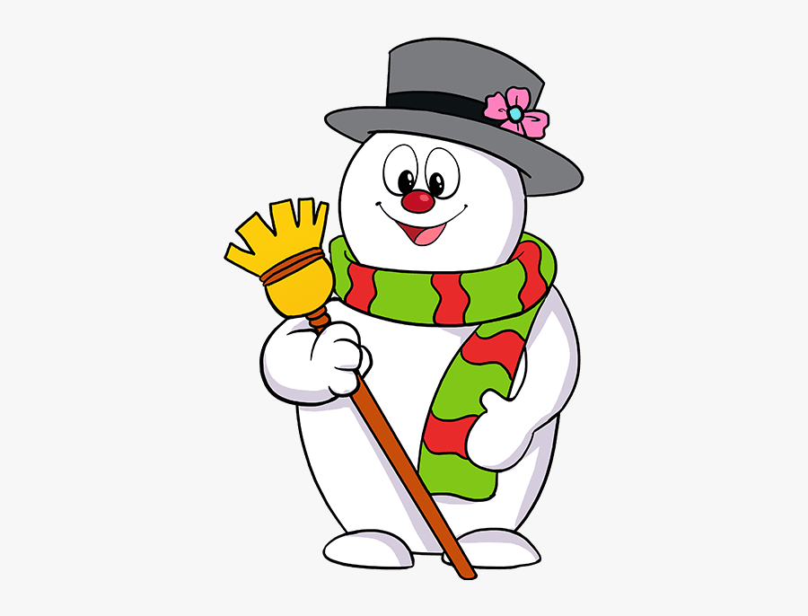 How To Draw Frosty The Snowman - Cartoon, Transparent Clipart