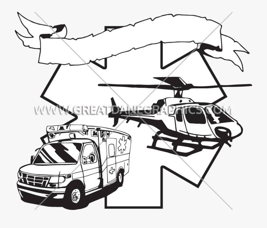 Star Of Life Production - Ems Helicopter T Shirt Designs, Transparent Clipart