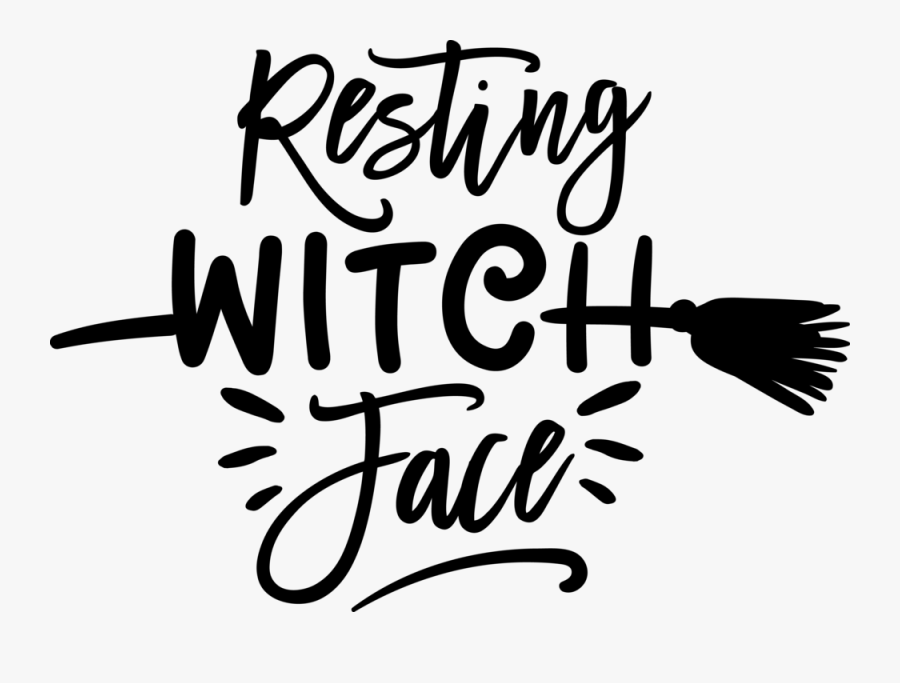 Drawing Witch Face - Calligraphy , Free Transparent Clipart - ClipartKey