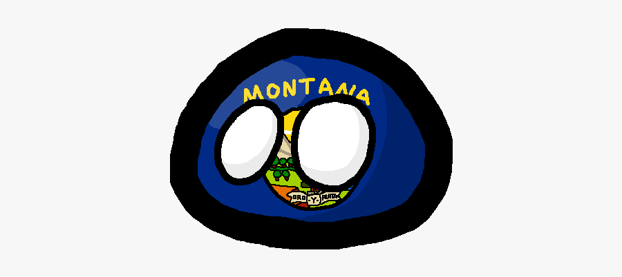 Polandball Wiki - Stateball Montana, Transparent Clipart