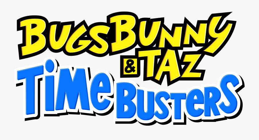 Bugs Bunny & Taz Time Busters Logo, Transparent Clipart