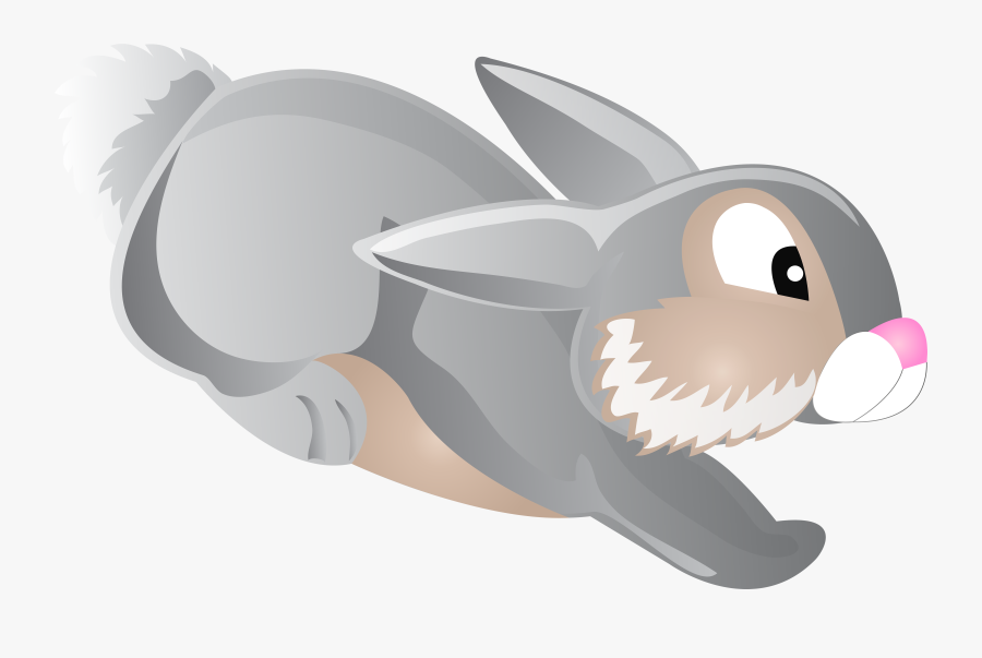 Rabbit Cartoon Clip Art - Cartoon Rabbit Jumping Png, Transparent Clipart