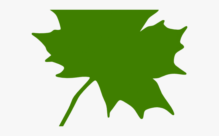 Green Leaves Clipart Clip Art Green - Orange Maple Leaf Clipart, Transparent Clipart
