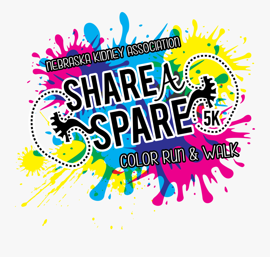 Color Run Clip Art, Transparent Clipart