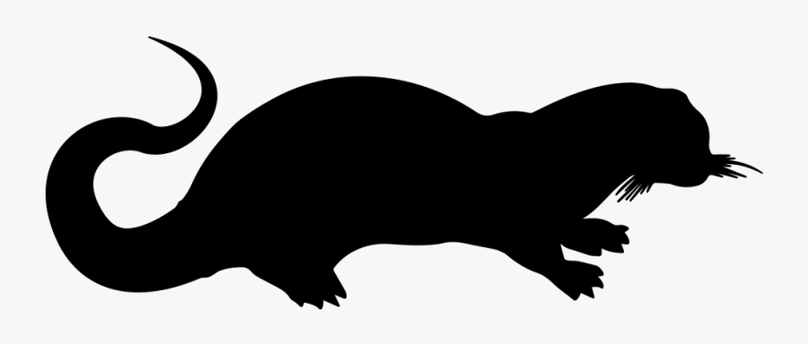 Sea Weasel Mammal Shape - Weasel Shape, Transparent Clipart