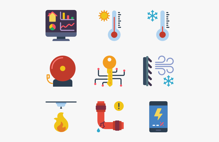 Smart House - Smart House Icons Vector Png, Transparent Clipart