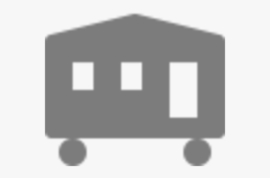 Transparent Home Clipart Black And White - Mobile Home, Transparent Clipart
