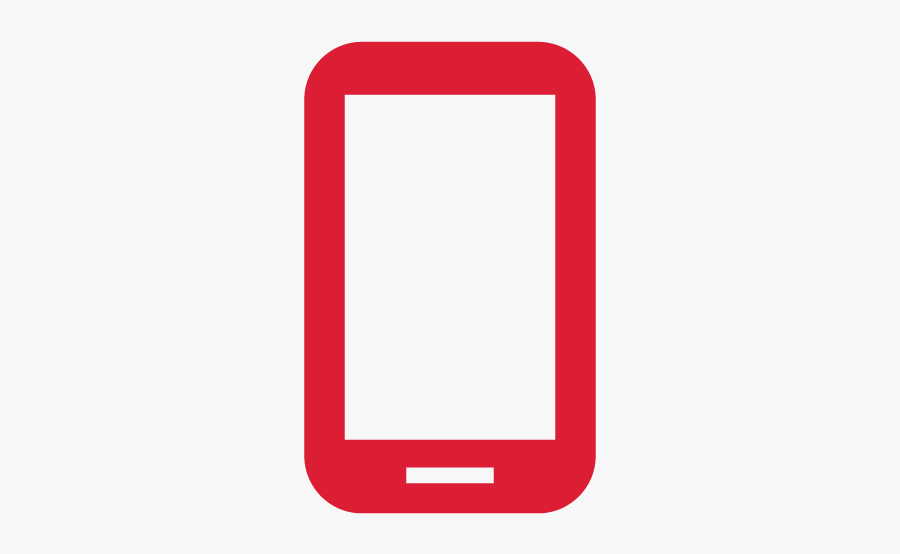 Red Cell Phone Logo Png, Transparent Clipart