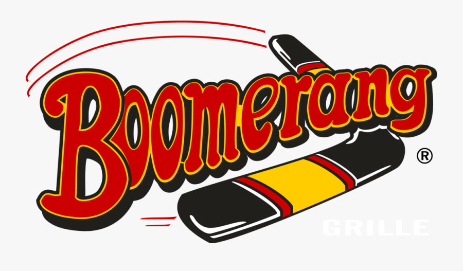Boomerang Grille Logo White Grille, Transparent Clipart