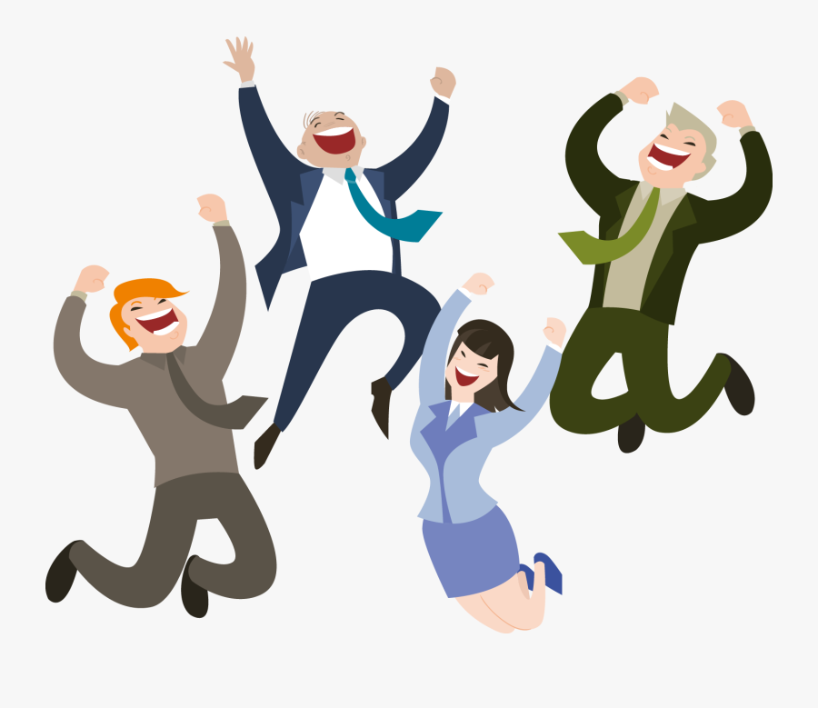 Happiness Clipart Happy - Happy People Cartoon Png, Transparent Clipart