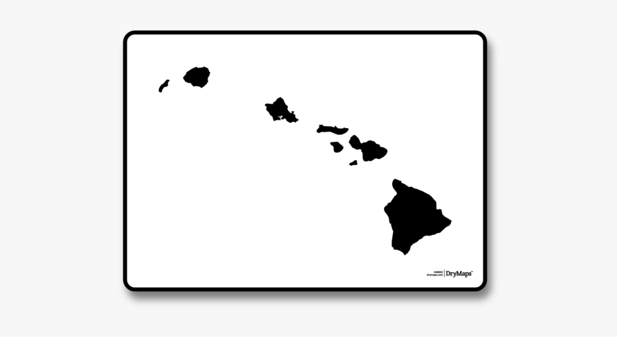 Hawaii Map Black And White Hawaii   Hawaiian Islands Map Black And White , Free Transparent 