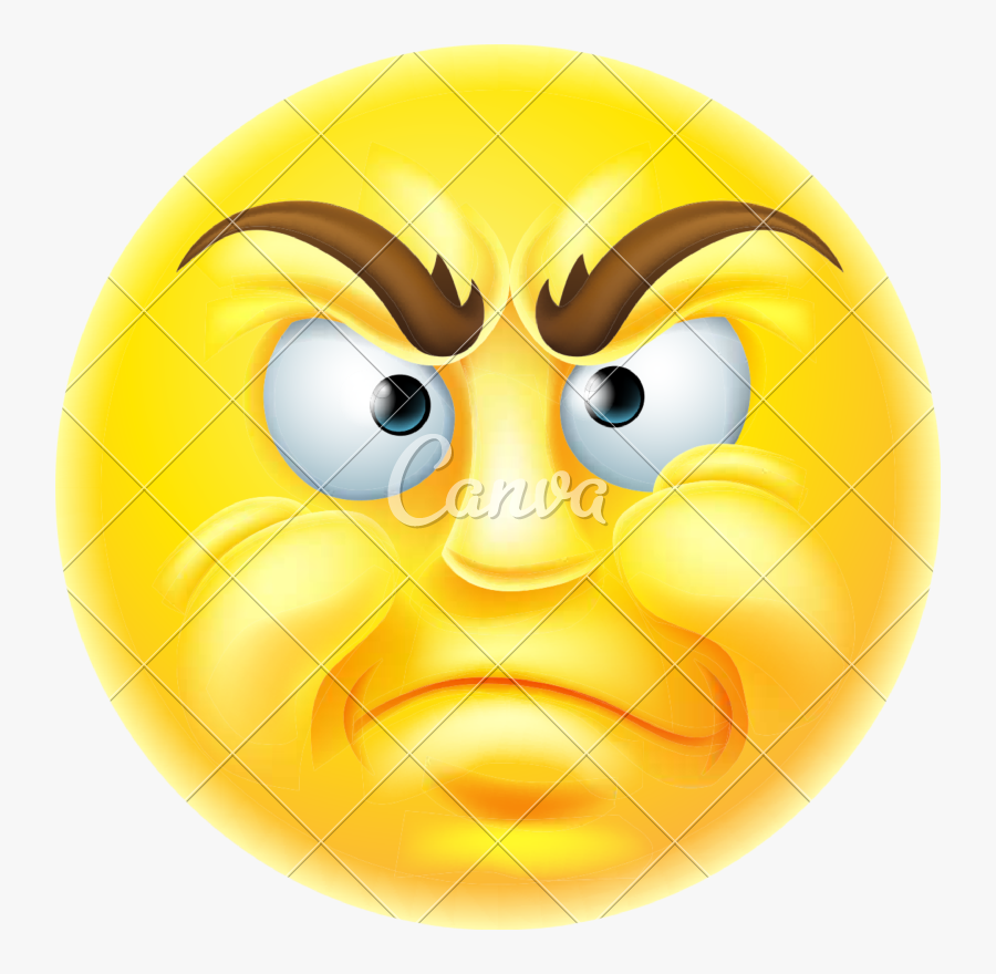 Clip Art Disapproving Face - Emoji Character , Free Transparent Clipart ...