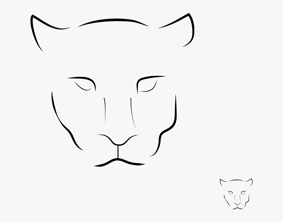 Drawing Logo Panther - Sketch, Transparent Clipart