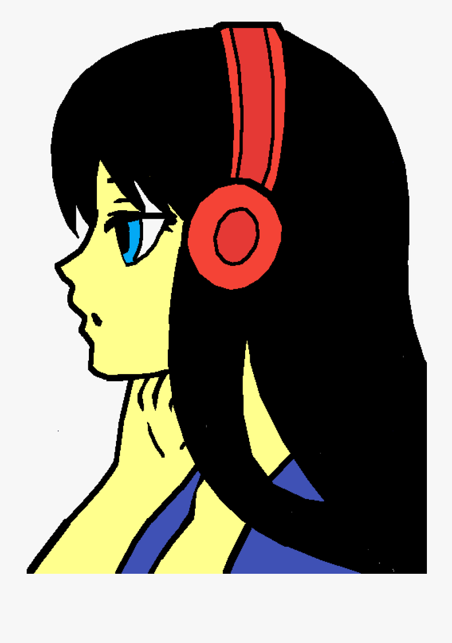 Anime Girl Not Colored , Free Transparent Clipart - ClipartKey