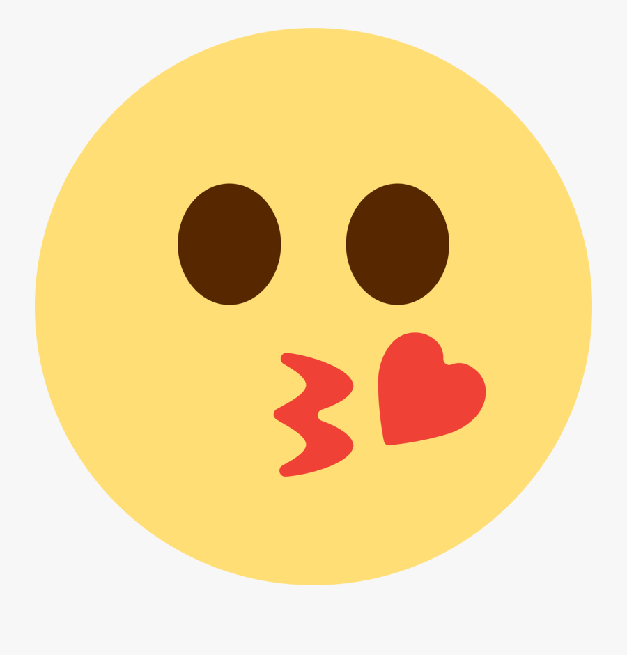 Kiss Emoji Svg Cut File - Circle, Transparent Clipart