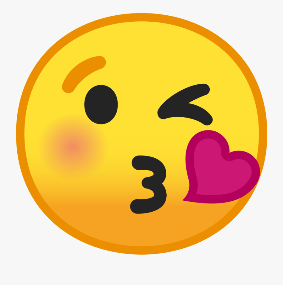 Emogis Png Kissy Face Emoji - Android Kiss Emoji, Transparent Clipart