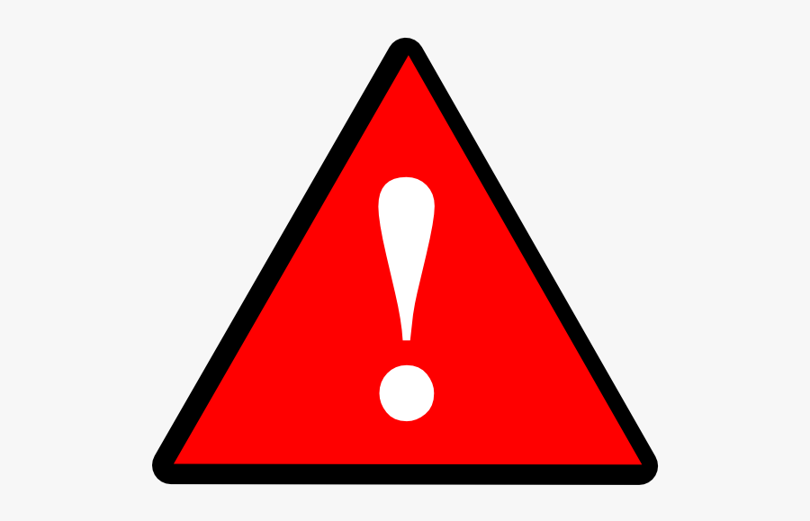 Black Red White Warning 1 Svg Clip Arts - Warning Sign Red Png, Transparent Clipart