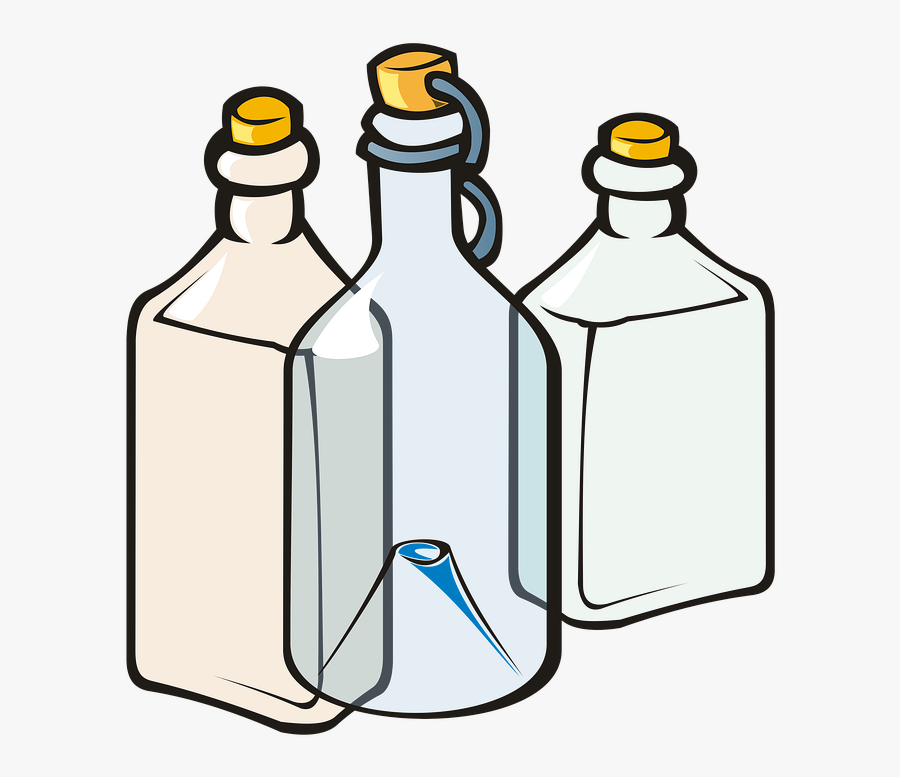 Bottle, Bottles, Glass, Drink, Supermarket, Adobe - Glass Bottle, Transparent Clipart