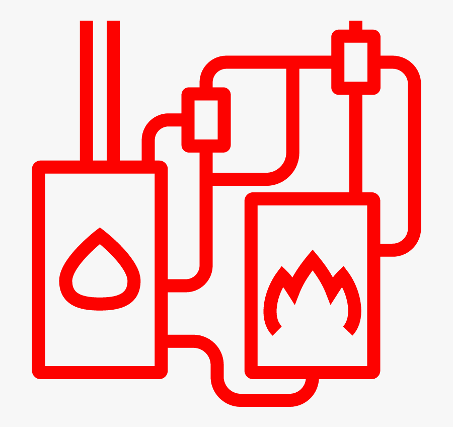 Tankless Water Heater Icon - Heating System Symbol, Transparent Clipart
