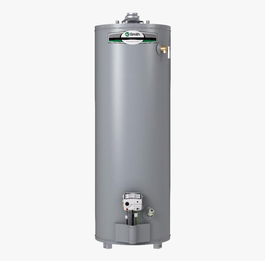 Ao Smith Water Heater - 50 Gallon Gas Water Heater, Transparent Clipart