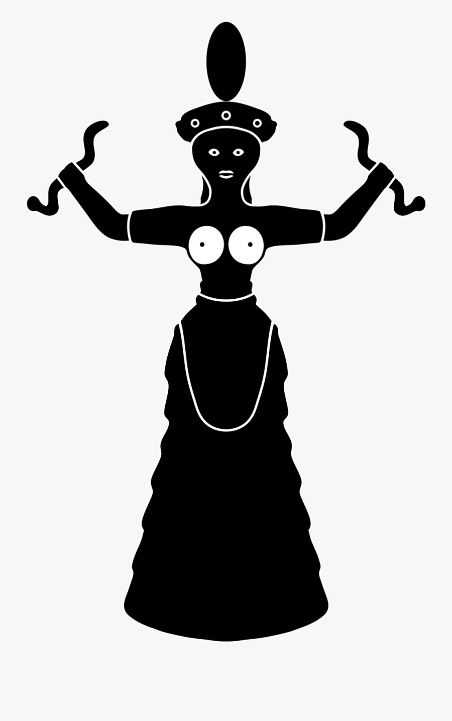 Minoan Goddess Png, Transparent Clipart