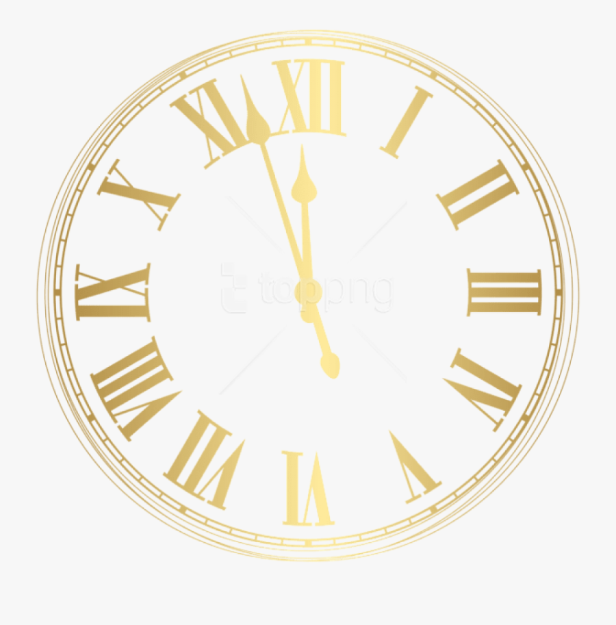 Free Png New Year Clock Png Images Transparent - New Years Eve Clock Png, Transparent Clipart
