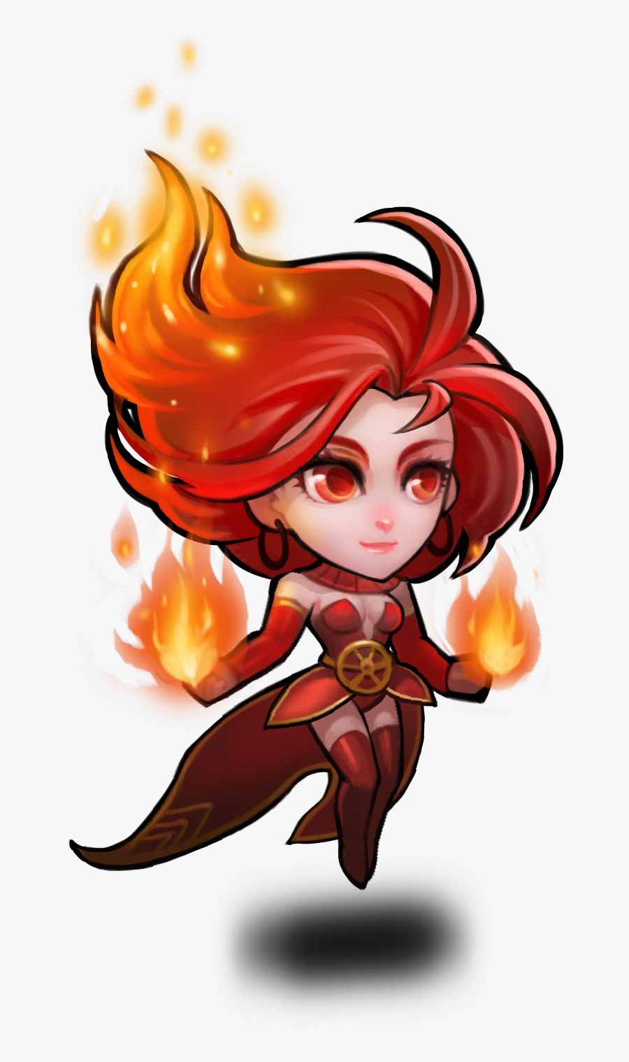 Allstar Heroes Wiki - 小 冰冰 傳奇 火 女, Transparent Clipart