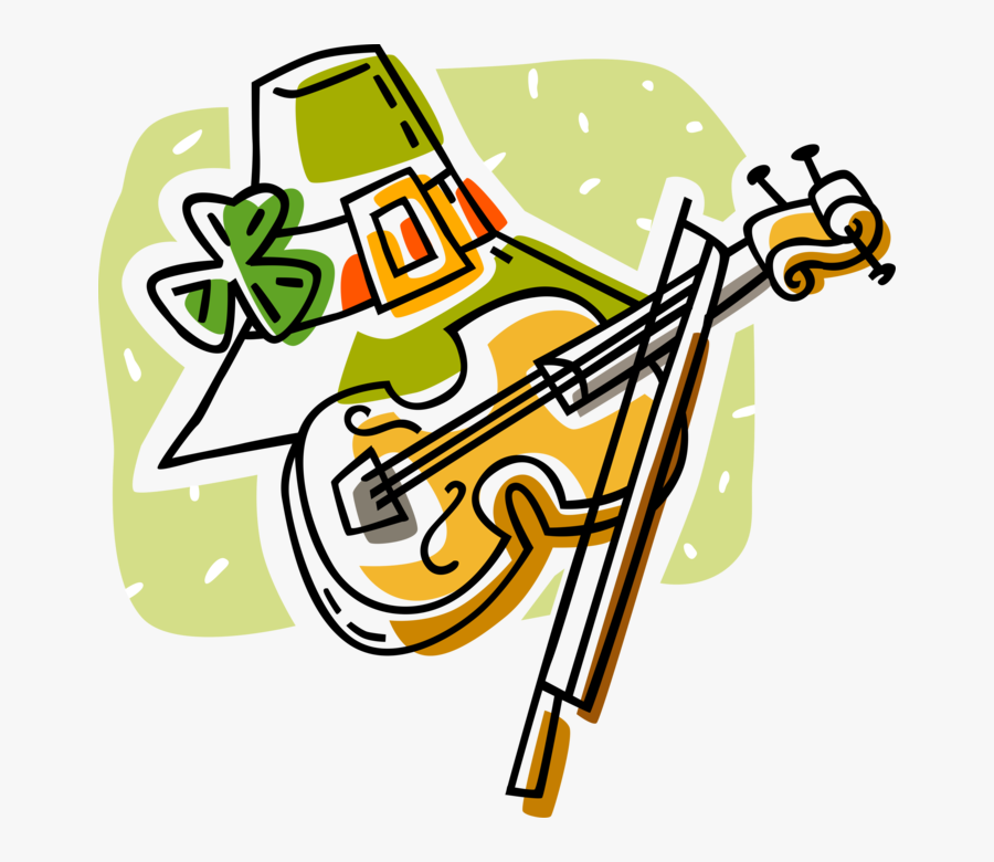 Vector Illustration Of Irish Mythology Leprechaun Hat - Irish Folk Music Clipart, Transparent Clipart