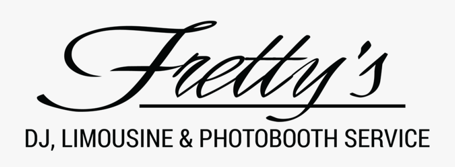 Fretty"s Dj, Limousine & Photobooth Service - Calligraphy, Transparent Clipart