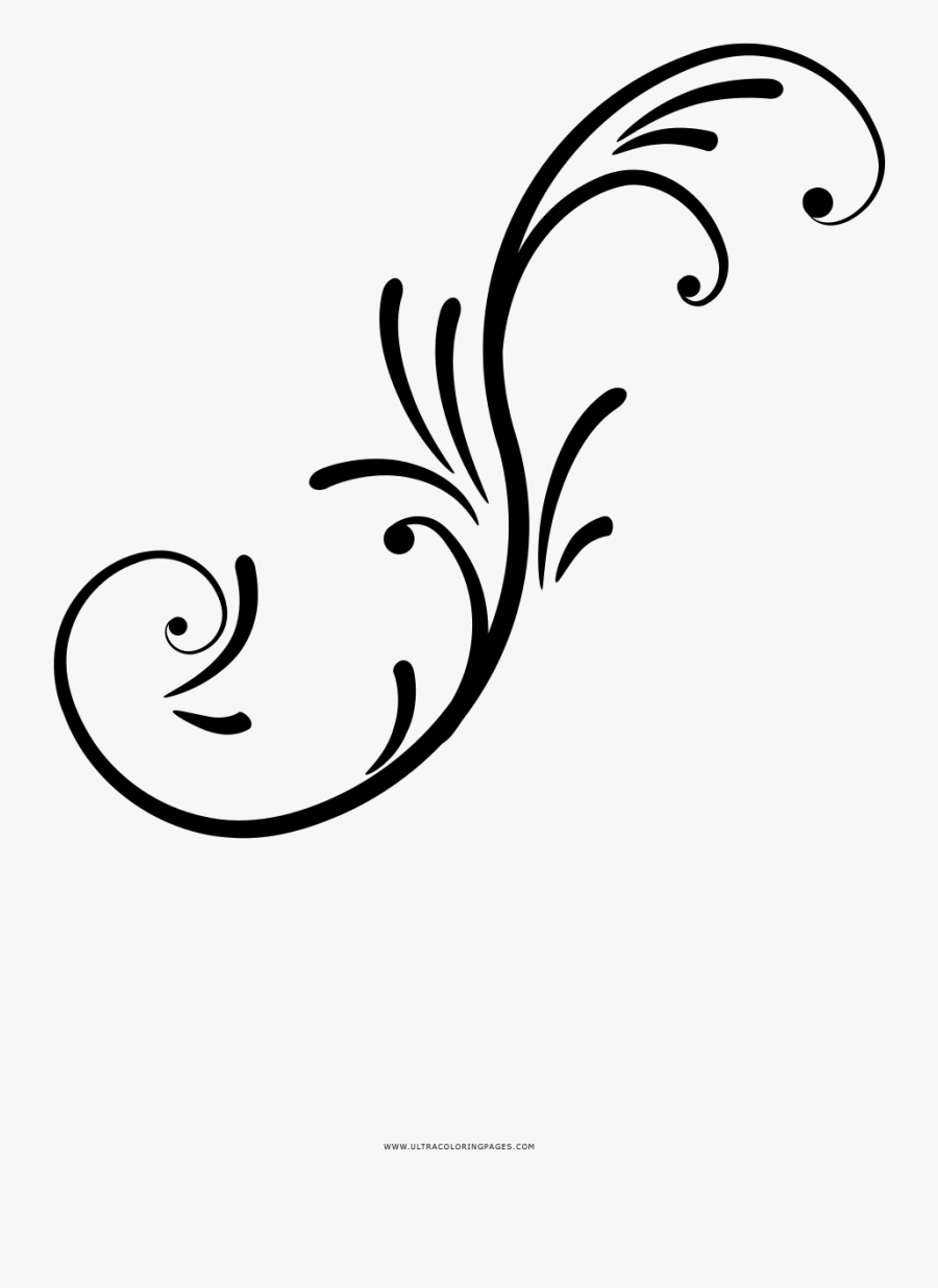 Vine Coloring Page - Line Art, Transparent Clipart