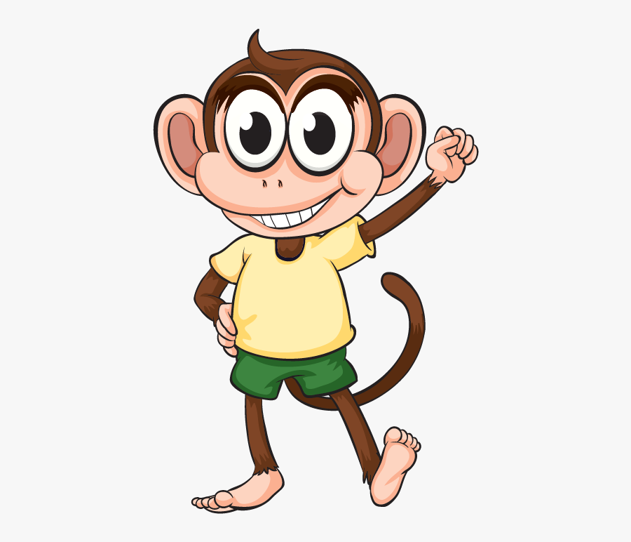 Gorilla Ape Cute Monkey Cartoon Download Hq Png Clipart - Monkey Under The Tree, Transparent Clipart