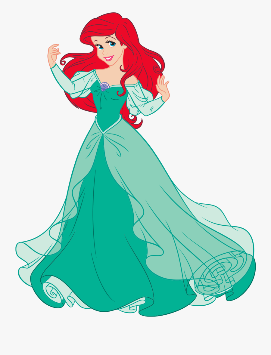 Dress Ariel Disney Junior Latam - Ariel En Disney Junior, Transparent Clipart