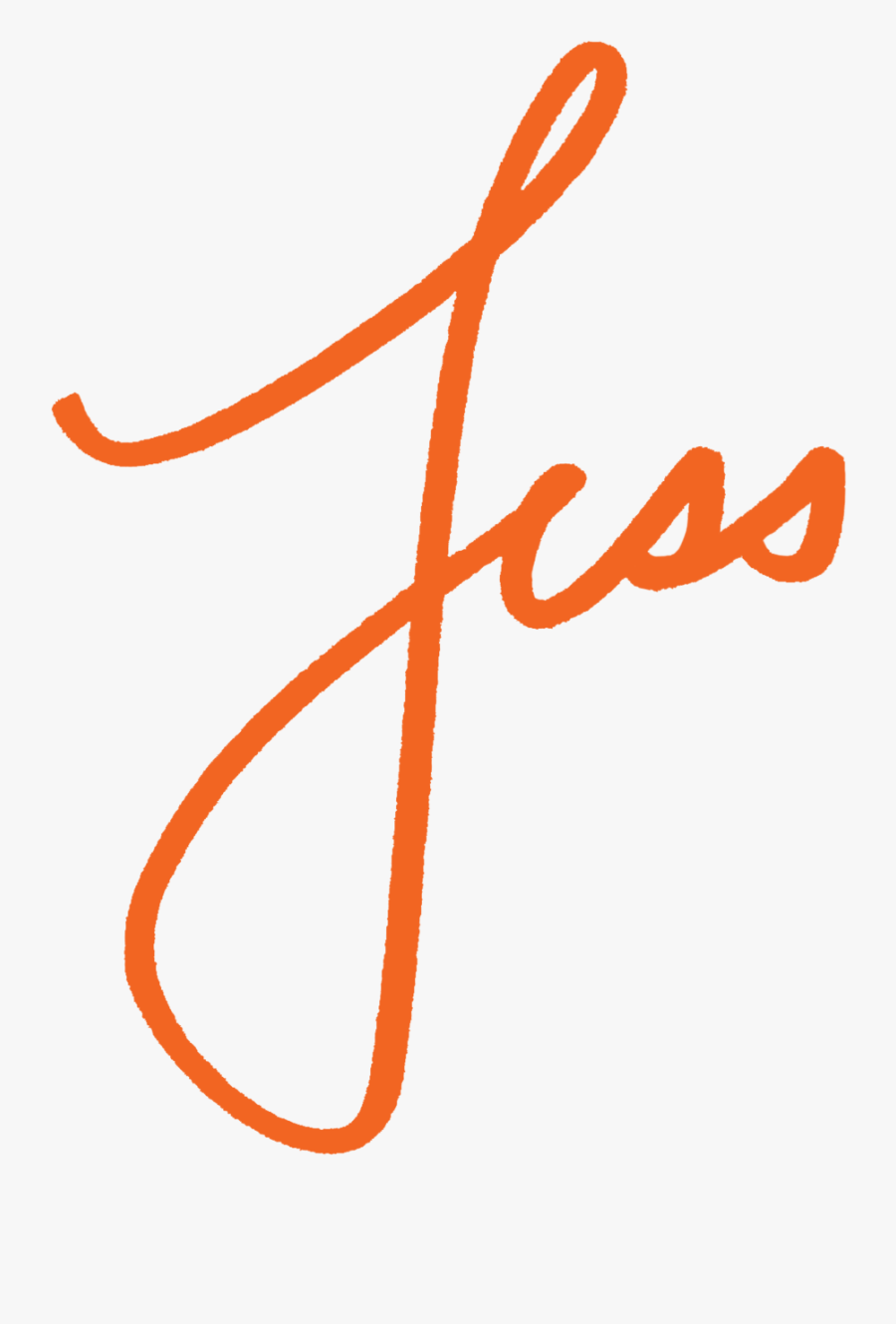 Jess Sig - Calligraphy, Transparent Clipart