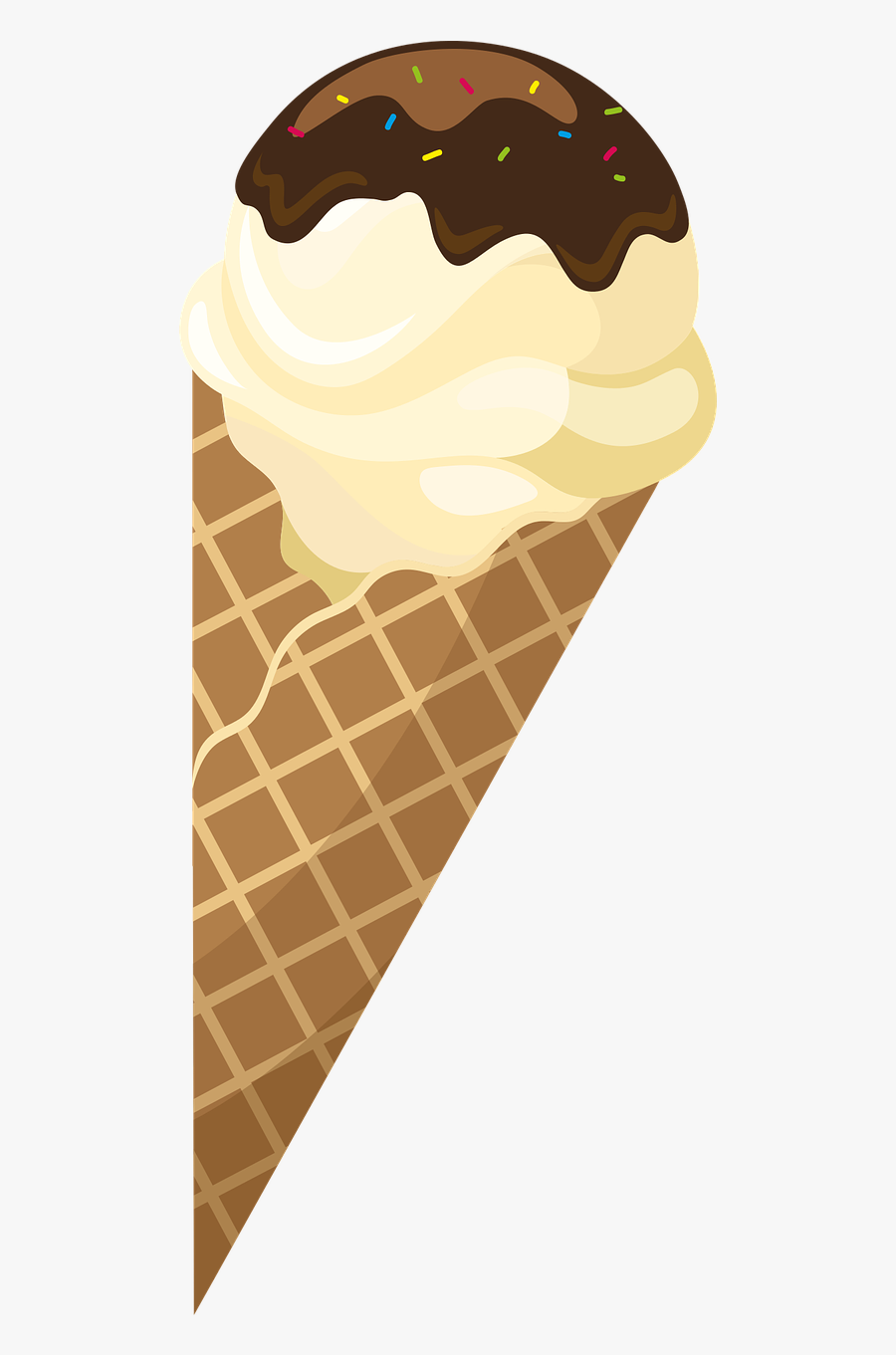 Ice Ice Cream Waffle Free Picture - Mango Ice Cream Clipart, Transparent Clipart