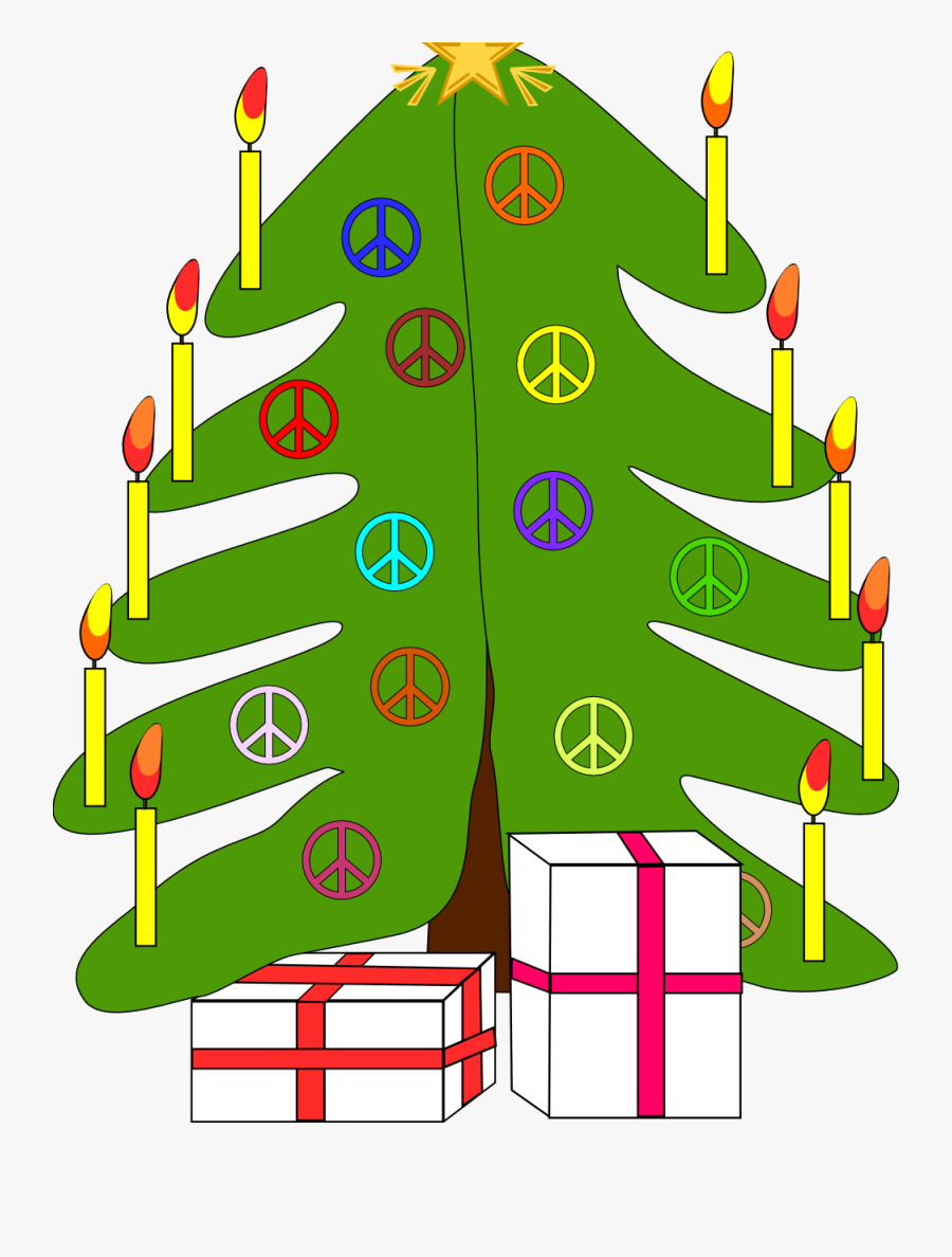 Christmas Tree With Gifts Clipart , Free Transparent