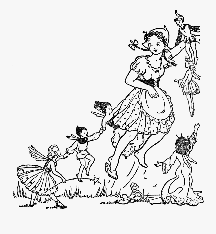 Girl Fairies Digital Clip Art - Cartoon, Transparent Clipart