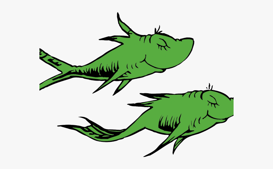 Dr Seuss One Fish Two, Transparent Clipart