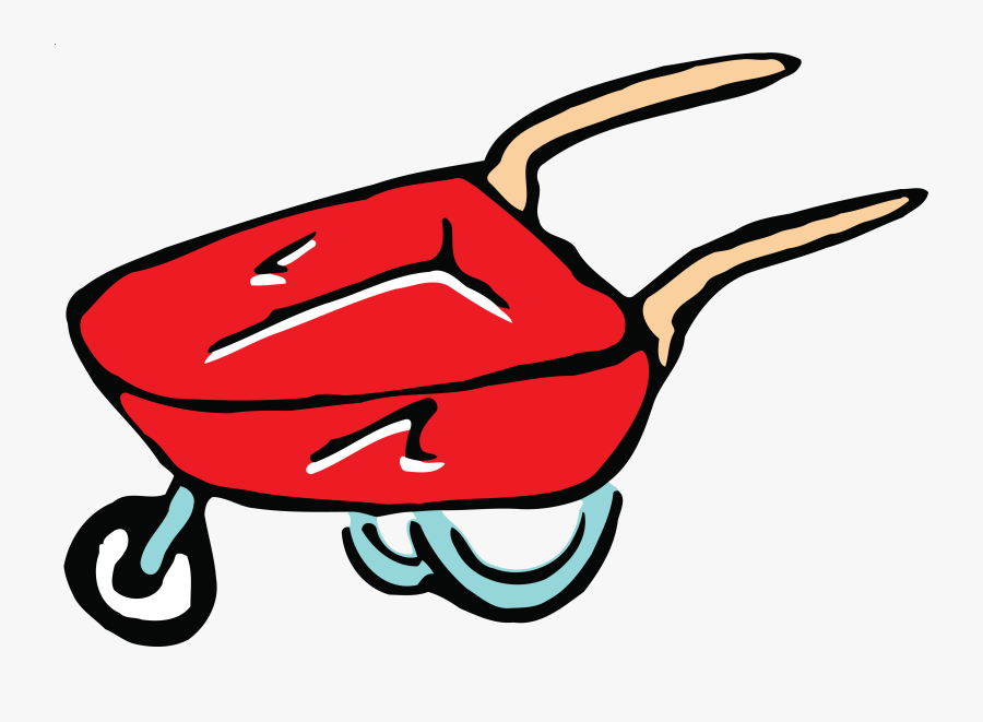 Free Clipart Of A Wheelbarrow - Garden Tools Clip Art, Transparent Clipart