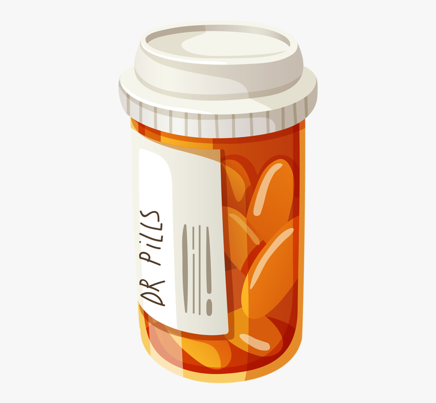 Cartoon Pill Bottle Png, Transparent Clipart
