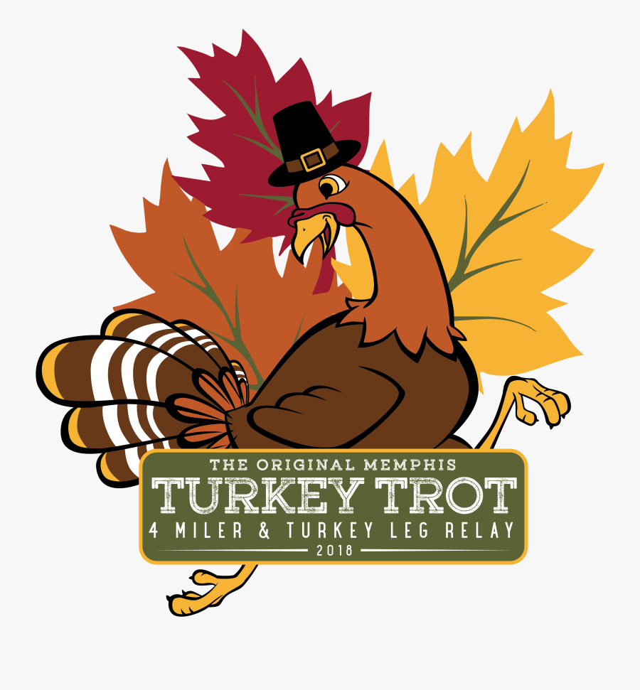 Memphis Turkey Trot 4 Miler And Turkey Leg Relay - Fall, Transparent Clipart