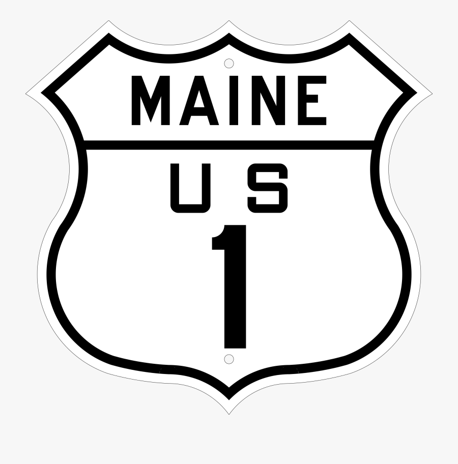 Us 1 Maine, Transparent Clipart