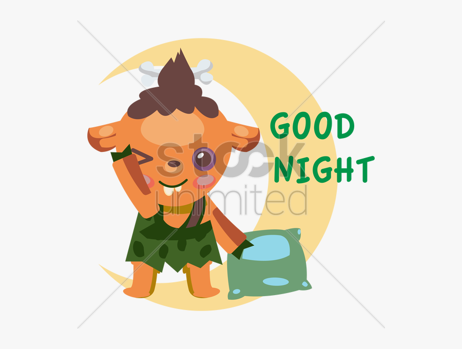 Tribal Cartoon Character Saying Good Night V矢量图形 Clipart - Someone Saying Good Night, Transparent Clipart