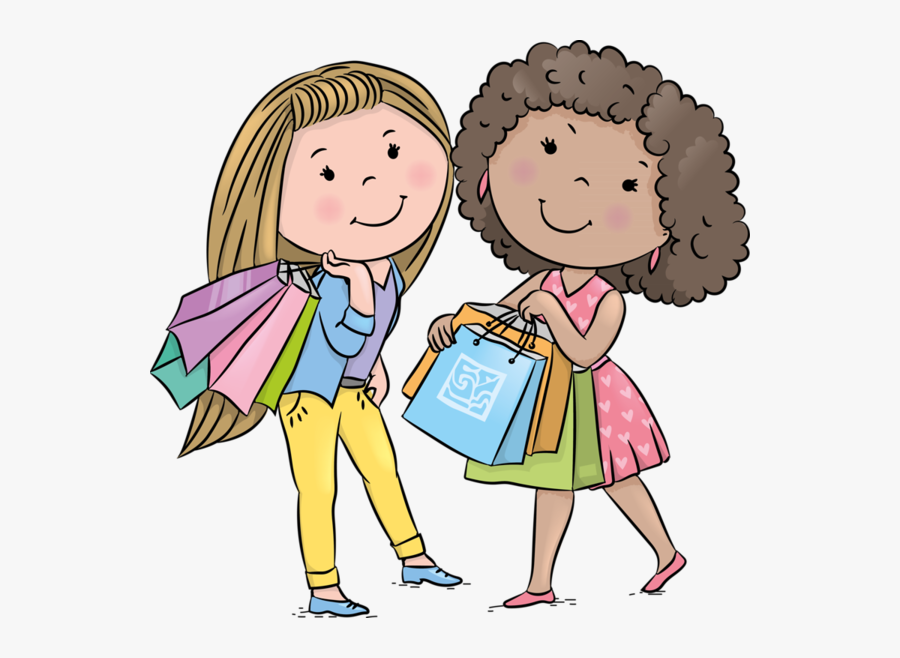 Kids Shopping Vector, Transparent Clipart