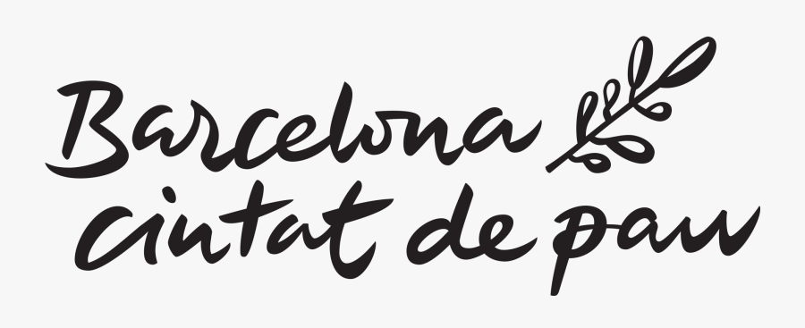 Barcelona, Ciutat De Pau - Calligraphy, Transparent Clipart