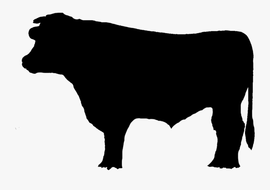 The Bull Inn Clipart , Png Download - Brangus Cow Silhouette, Transparent Clipart