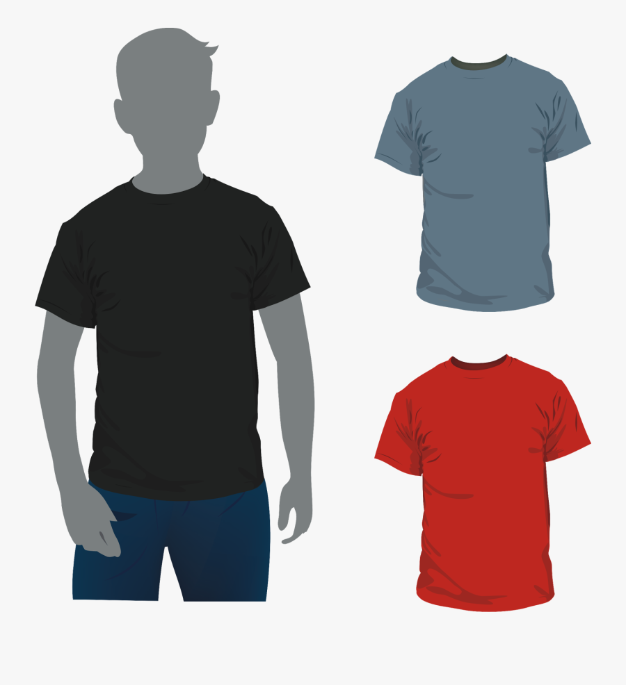 Luxury Long Sleeve T Shirt Vector Free Vector 1 - Man T Shirt Vector, Transparent Clipart