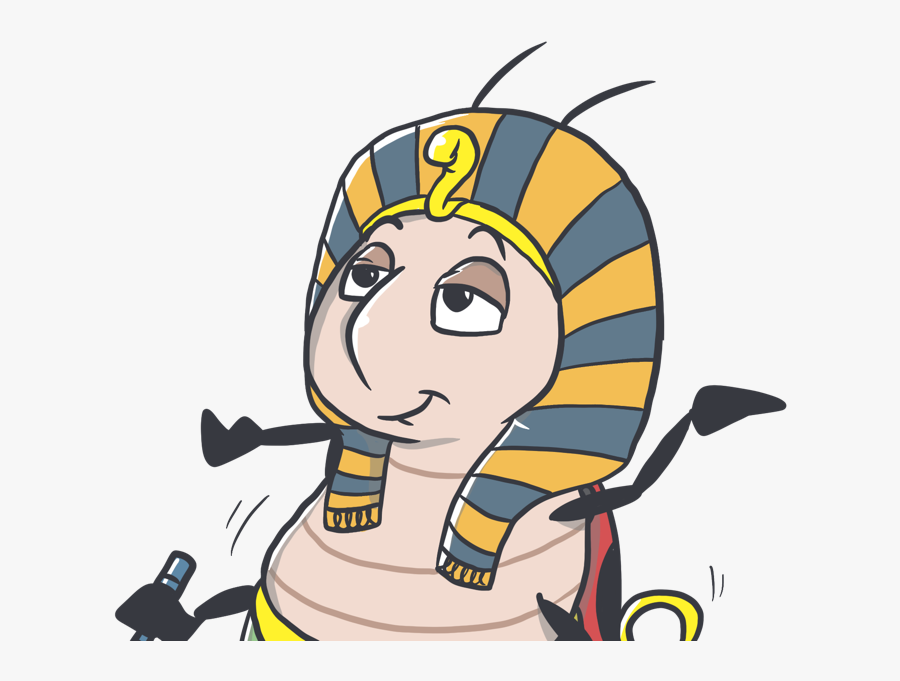 Pharaoh Bug Happy Dance Egipt Illustration Cartoon - Cartoon, Transparent Clipart