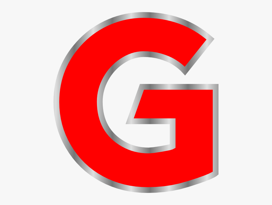 Red Letter G Clip Art, Transparent Clipart